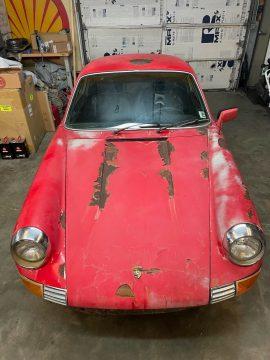 1971 Porsche 911T Coupe Bahia Red Original Engine Project Car for sale