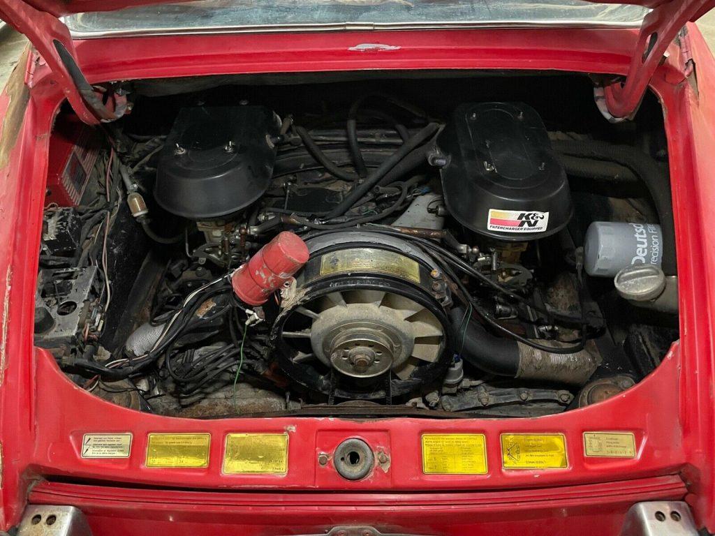 1971 Porsche 911T Coupe Bahia Red Original Engine Project Car