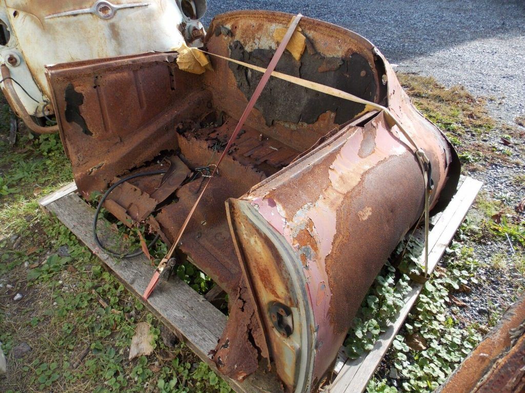 1959 Porsche 356 coupe back half of body section