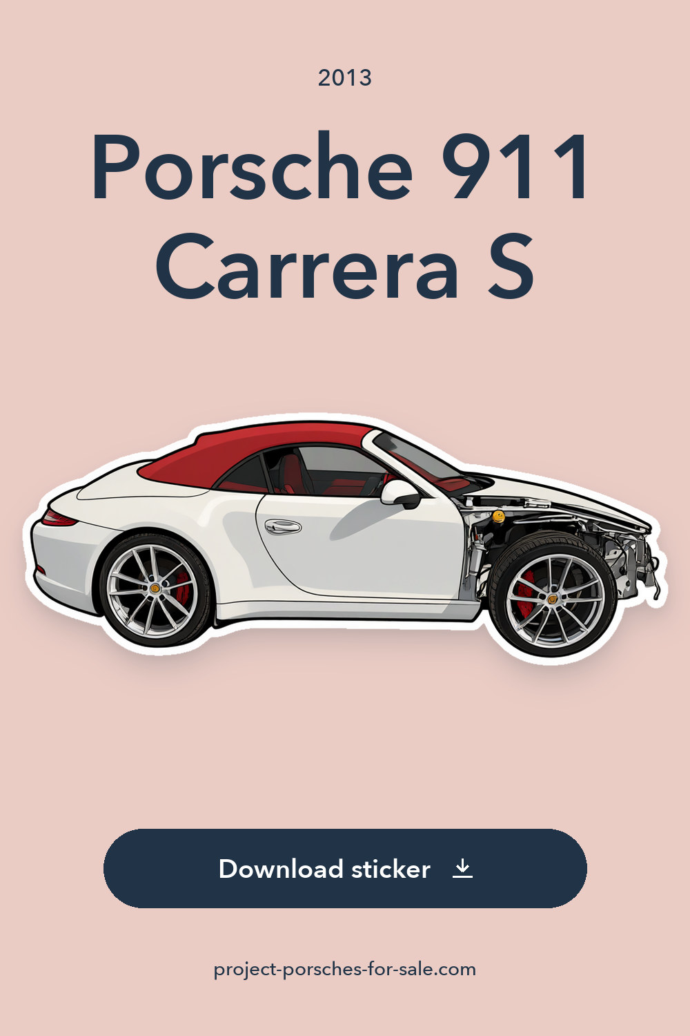 2013 Porsche 911 Carrera S sticker preview