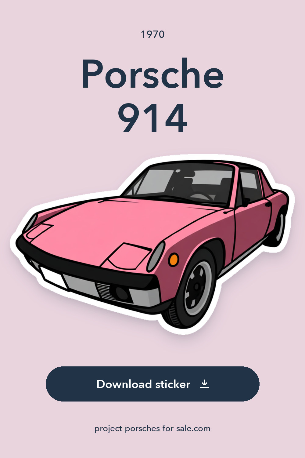 1970 Porsche 914 sticker preview