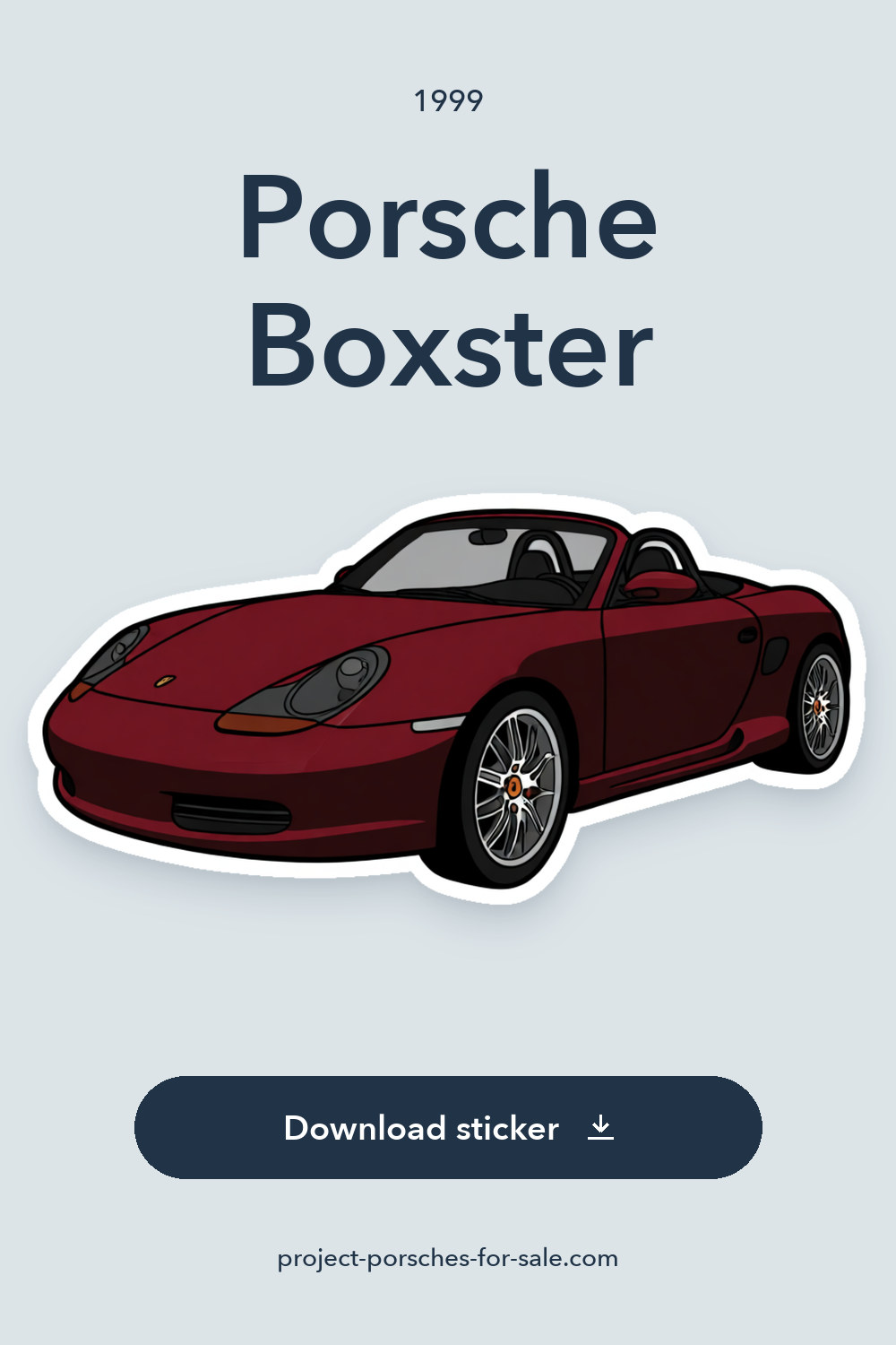 1999 Porsche Boxster sticker preview