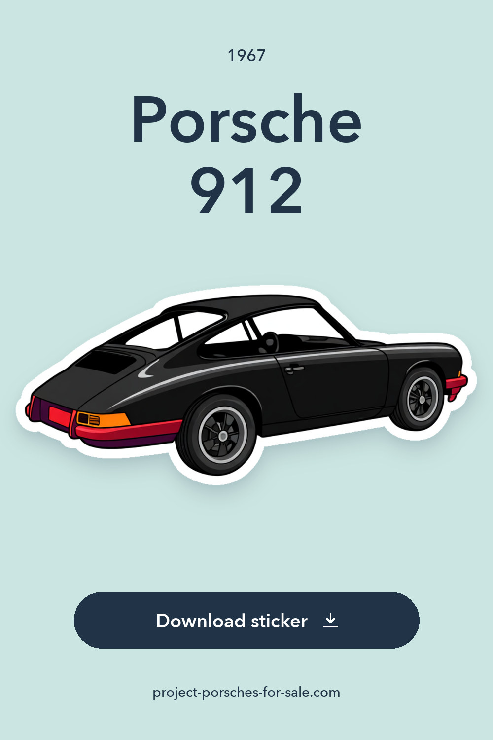 1967 Porsche 912 sticker preview